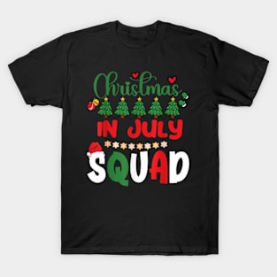 Christmas In July Squad Funny Summer Xmas Men Women Kids T-Shirt T-Shirt